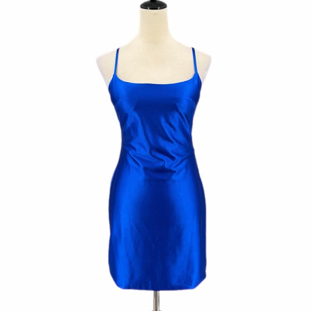Stacees NEW Royal Blue Sheath Column Homecoming Cocktail Pretty Chic Mini Dress
